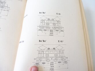 939b "Merkbuch für die Fahrzeuge der Reichsbahn" Elektrische Lokomotiven, Trieb-, Steuer- und Beiwagen, Ausgabe 1941 mit 350 Seiten