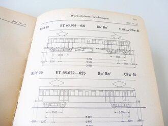 939b "Merkbuch für die Fahrzeuge der Reichsbahn" Elektrische Lokomotiven, Trieb-, Steuer- und Beiwagen, Ausgabe 1941 mit 350 Seiten