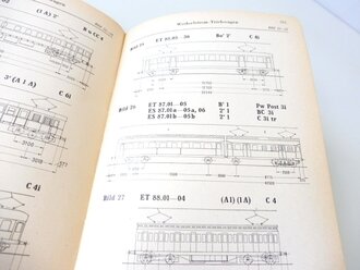 939b "Merkbuch für die Fahrzeuge der Reichsbahn" Elektrische Lokomotiven, Trieb-, Steuer- und Beiwagen, Ausgabe 1941 mit 350 Seiten