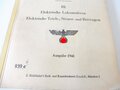 939b "Merkbuch für die Fahrzeuge der Reichsbahn" Elektrische Lokomotiven, Trieb-, Steuer- und Beiwagen, Ausgabe 1941 mit 350 Seiten