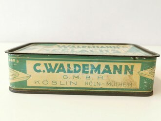 Leere Blechdose " Waldemann´s geräucherter Seelachs" 18 x 12 x 5cm