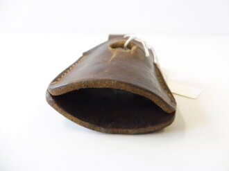 Italien, Koppelschuh zum Bajonett Carcano. Braunes Leder , wohl 1. Weltkrieg