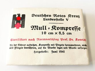 Deutsches Rotes Kreuz Sanitätslager Babelsberg, Mull Kompresse