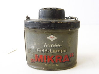 1. Weltkrieg, Armee Feld-Lampe "Mikra" Originallack