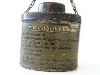 1. Weltkrieg, Armee Feld-Lampe "Mikra" Originallack