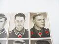 8 Sammelbilder aus der Reihe "Unteroffiziere des Heeres mit dem Ritterkreuz"