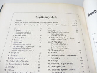 Sammelbilderalbum "Das Handwerk", Arbeitsdank Verlag Berlin. Fast alle Bilder fehlen