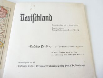 Sammelbilderalbum "Deutschland" Herausgegeben von der "Badischen Presse"  16 Seiten, komplett