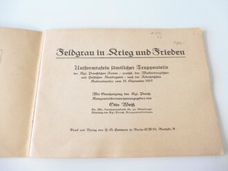 "Feldgrau in Krieg und Frieden"Uniformtafeln...