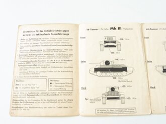 Panzer Beschußtafel für s.Pz.B.41 " in Schutztasche