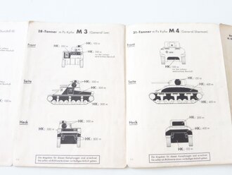 Panzer Beschußtafel für s.Pz.B.41 " in Schutztasche