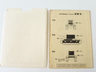 Panzer Beschußtafel für s.Pz.B.41 " in Schutztasche