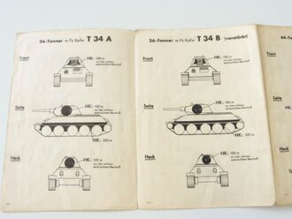 Panzer Beschußtafel für s.Pz.B.41 " in Schutztasche