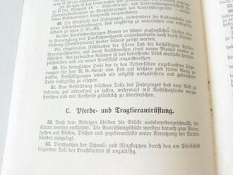 H.Dv.478, Vorschrift für das Untersuchen und Instandsetzen des Allgemeinen Heergerätes. 15 Seiten, DIN A4