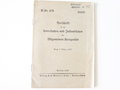 H.Dv.478, Vorschrift für das Untersuchen und Instandsetzen des Allgemeinen Heergerätes. 15 Seiten, DIN A4