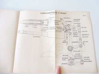 D660/2 " Leichter Zugkraftwagen 3t ( Sd.Kfz.11) Ersatzteilliste des Fahrgestells vom 15.03.38 mit 102 Seiten und vielen Anlagen