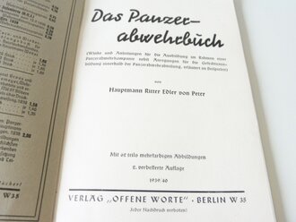 Das Panzer-abwehrbuch, datiert 1939/40, A5, 100 Seiten