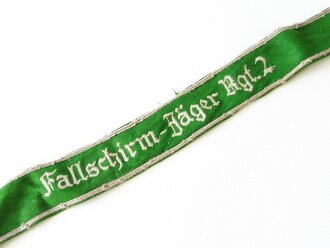 Luftwaffe Ärmelband "Fallschirm Jäger Regiment 2" für Unteroffiziere