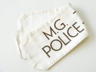 Polizei Armbinde aus der Zeit nach dem Krieg " M.G.- M.R. Police - Polizei"