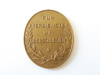 Medaille für Oberschlesien des Freikorps Oberland. Buntmetall, Öse fehlt