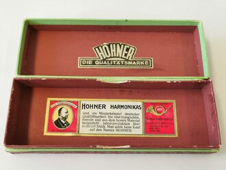 Mundharmonica "Wenn wir marschieren" in der original Pappschachtel