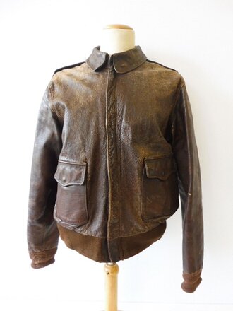 Air Forces U.S. Army, Type A-2 Leather flight jacket size...
