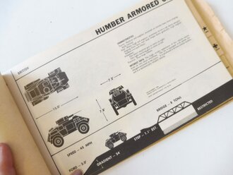 U.S. 1943 dated FM 30-40 Recognition Pictorial Manual on Armoured Vehicles. Including German Tiger and Sturmgeschütz.