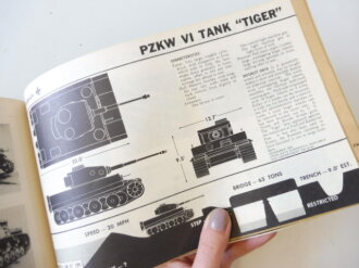U.S. 1943 dated FM 30-40 Recognition Pictorial Manual on Armoured Vehicles. Including German Tiger and Sturmgeschütz.
