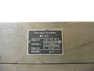 Luftwaffe, Gestirnpeilscheibe PS10 im Transportkasten Fl 23265-1. Hersteller gzy = Albert Patin. Ungereinigtes Set