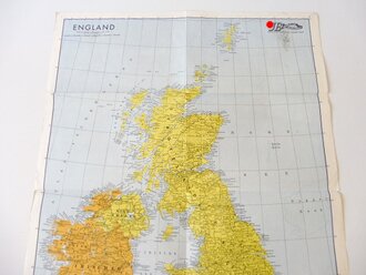 Illustrierter Beobachter gefaltete Übersichtskarte "Englands Schuld" Sondernummer