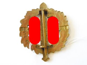 SA Sportabzeichen in gold, Hersteller Bonner Kunstabzeichen Bedarf, getragenes Stück