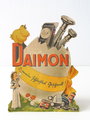 DAIMON Werbeaufsteller aus Pappe aus den 30/40iger Jahren. 17 x 24cm
