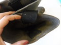 1. Weltkrieg, Paar Stiefel für Mannschaften (Seitennaht) ungereinigte Kammerstücke, Sohlenlänge 29cm, weiches Leder