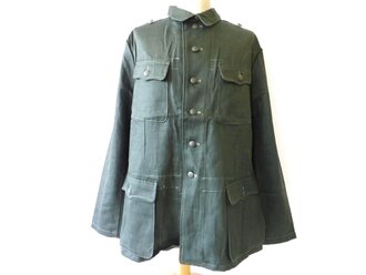 Reproduktion Feldbluse für Mannschaften der Wehrmacht Modell 1940 in Drillichmaterial