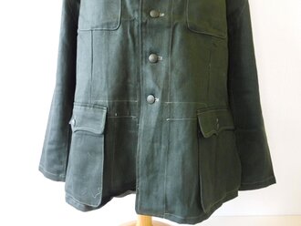 Reproduktion Feldbluse für Mannschaften der Wehrmacht Modell 1940 in Drillichmaterial