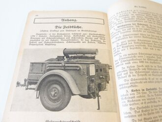 Waffentechnischer Leitfaden für die Ordnungspolizei " datiert 1940 mit 436 Seiten, guter Zustand