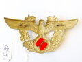 Polizei III.Reich, Adler für den Kartuschkasten, Leichtmetall vergoldet, Breite 9,5cm