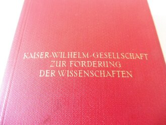 "Kaiser Wilhelm Gesellschaft zur Förderung der...