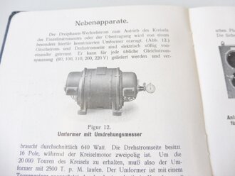 "Beschreibung des Kreiselkompasses" von Anschütz & Co Neumühlen-Dietrichsdorf datiert 1910 mit 80 Seiten