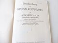 "Beschreibung des Kreiselkompasses" von Anschütz & Co Neumühlen-Dietrichsdorf datiert 1910 mit 80 Seiten