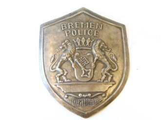 "Bremen Police" Dienstabzeichen Deutschland nach 1945, Höhe 80mm