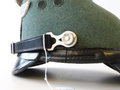 III. Reich Polizei Tschako für Mannschaften der Schutzpolizei "Erel Tschako" in gutem Zustand, zusammengehöriges Stück