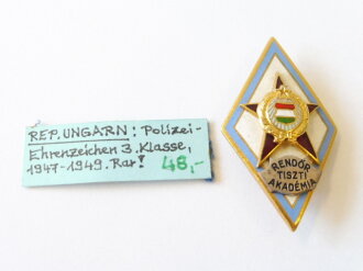 Ungarn, Polizei Ehrenzeichen 3.Klasse 1947-49