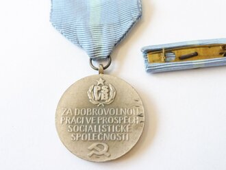 Tschechoslowakei, Verdienstmedaille für freiwillige Helfer der Polizei
