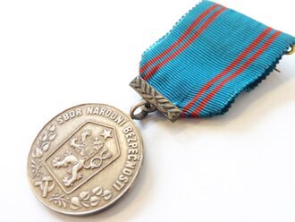 Tschechoslowakei,  Polizei Verdienst Medaille dse...