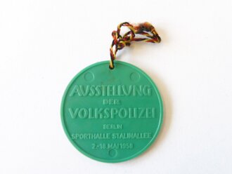 DDR Volkspolizei, Plakette "Ausstellung der Volkspolizei 1958"