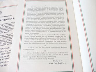 Ungarn, Statuten des ungarischen Verdienstordens in Hülle