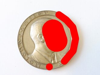III.Reich, Feinsilber Medaille "Ein Volk ein Reich ein Führer 1933" Durchmesser 36mm, im passenden Etui