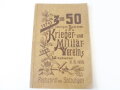 Festschrift zum 50-jährigen Bestehen des Krieger- und Militärvereins Wiesbaden 6.8.1929, A5, 67 Seiten