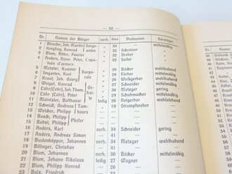 Geschichte der Bürgergarde und der bewaffneten Bürgerschaft der Stadt Weilburg, A5, 416 Seiten, datiert 1913